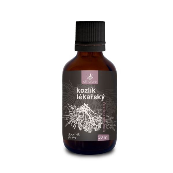 50 ml Bylinné kvapky Allnature "Kozlík lekársky"