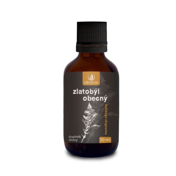 50 ml Bylinné kvapky Allnature „Zlatobyľ obyčajná“