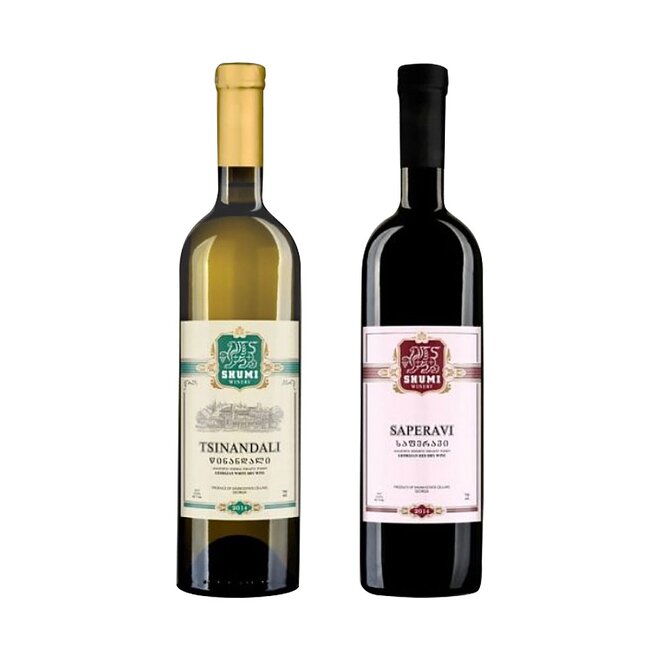 2 x 0,75 l Gruzínske víno (Saperavi + Tsinandali)