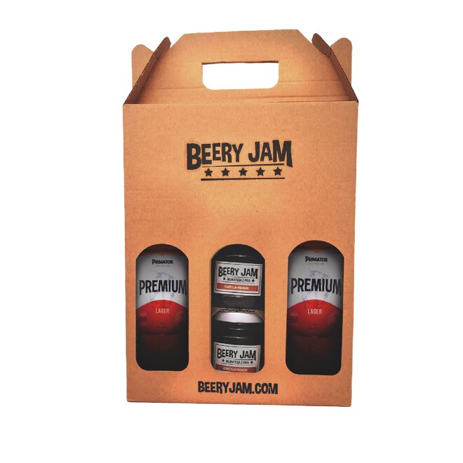 4-dielne Balenie pív a džemov slovenského výrobcu Beery Jam "Prémium Pack"
