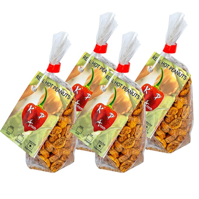 4 x 100 g Chilli arašidy REAL HOT HABANERO
