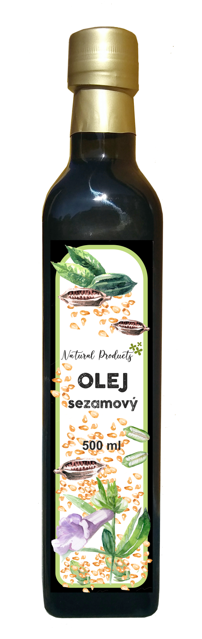 500 ml Sezamový olej z bieleho sezamu