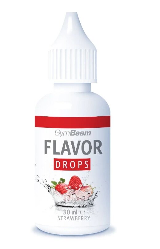 30 ml Flavor Drops od GymBeam (jahoda)