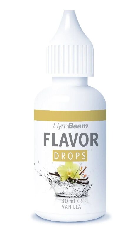 30 ml Flavor Drops od GymBeam (vanilka)
