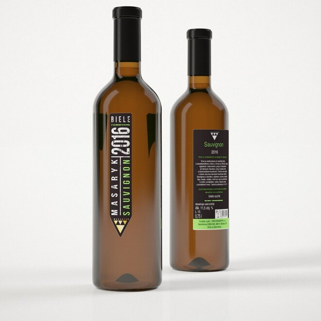 6 × 0,75 l SAUVIGNON 2016 biele suché