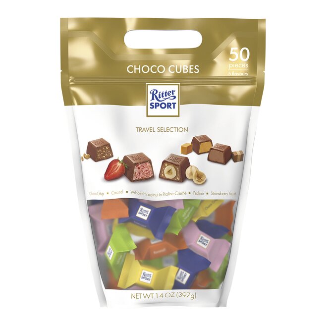 397 g Čokoláda Ritter Choco Cube Pouch