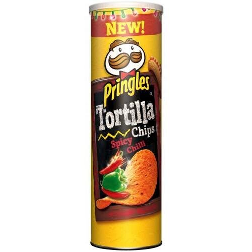 180 g Tortilové lupienky Pringles Tortilla Chips (Spicy Chilli)