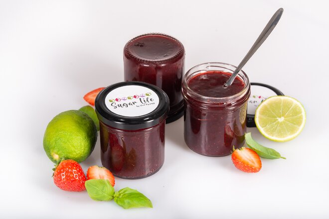 175 g Confiture džem (jahoda / limetka / bazalka)