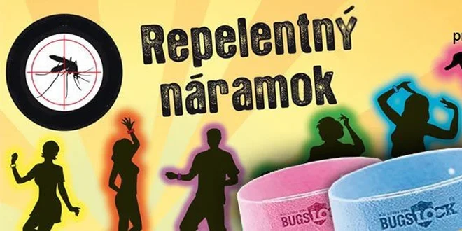 6,90 Eur za 4 repelentné náramky Bugs Lock.
