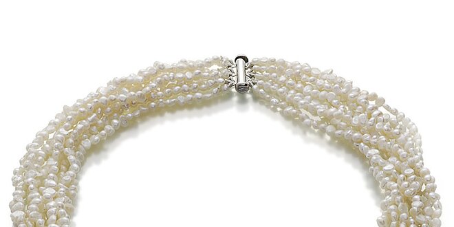 Náhrdelníky Orchira s bielymi perlami