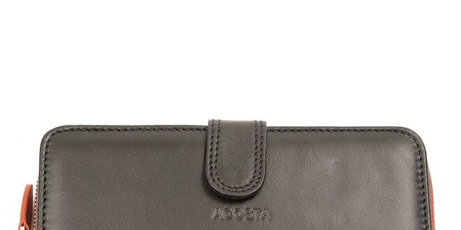 Dámska čierno-oranžová peňaženka Acosta