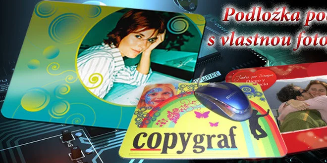 Potlač podložky pod myš s vlastnou fotografiou