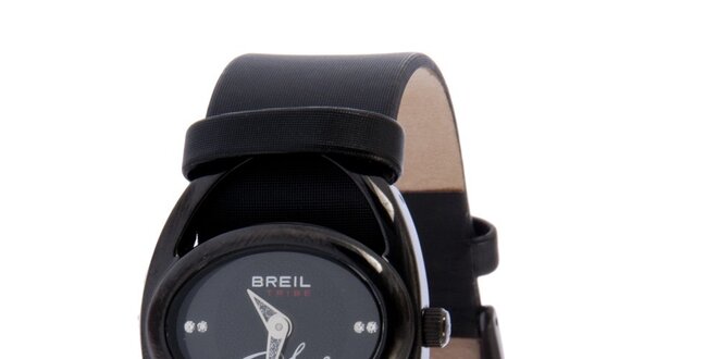 Dámske čierne analogové hodinky Breil