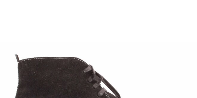 Dámske čierne semišové topánky Toscania
