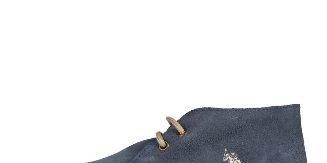 Dámske sýto modré semišové topánky U.S. Polo