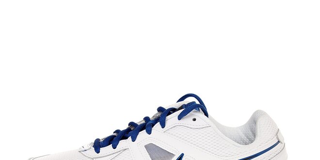 Pánske biele bežecké topánky Nike Dart 9 s modrými detailami