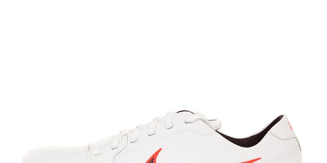 Pánske biele tenisky Nike Circuit s čierno-červenými detailami