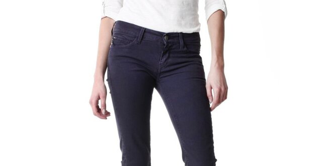 Dámske fialové džínsy s rovným strihom Replay