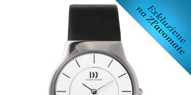 Pánske guľaté titanové hodinky Danish design