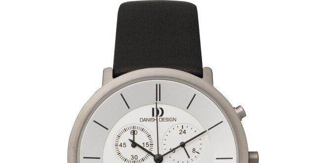 Pánske analógové hodinky s bielym ciferníkom Danish Design