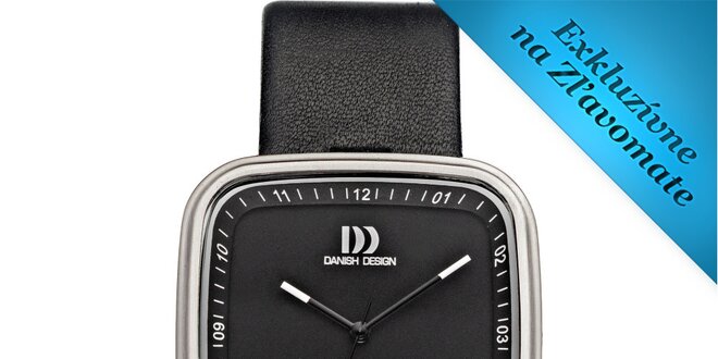 Dámske čierne analógové hodinky Danish Design