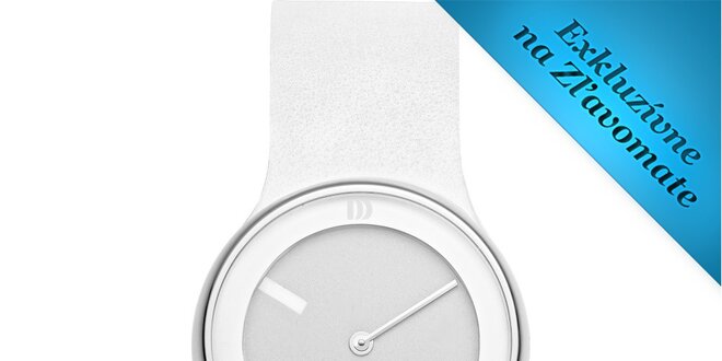 Dámske biele minimalistické hodinky Danish Design