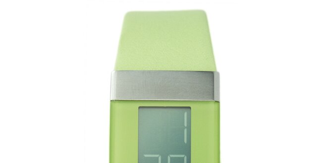 Zelené digitálne hodinky Danish Design