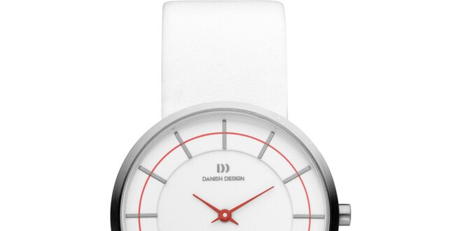 Dámske biele retro hodinky Danish Design