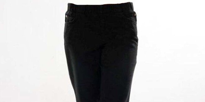 Dámske čierne nohavice s elastickým pásom Ruby London