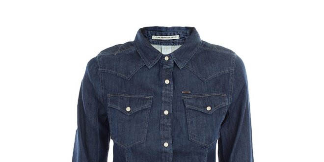 Dámska modrá džínsová košeľa Fuga