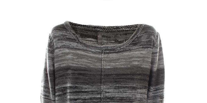 Dámsky šedobielo melírovaný sveter Fuga