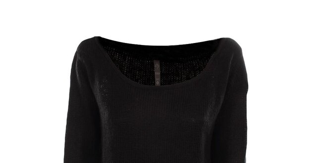 Dámsky pletený čierny svetrík Fuga