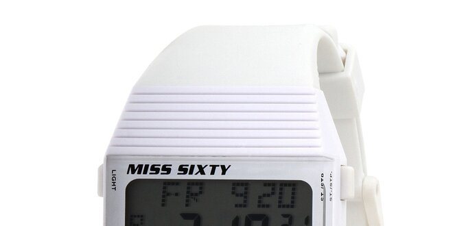 Dámske biele digitálne hodinky Miss Sixty