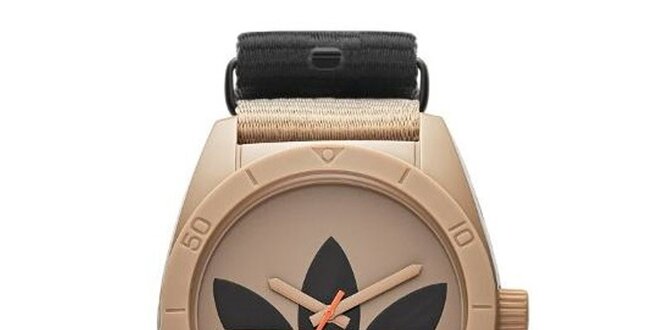 Hnedé hodinky s logom Adidas
