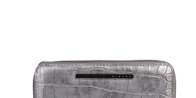 Dámska podlhovastá strieborná peňaženka Sisley