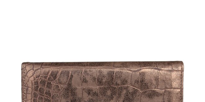 Dámska podlhovastá bronzová peňaženka Sisley
