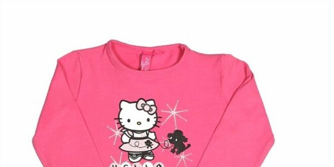Detské sýto ružové tričko Hello Kitty