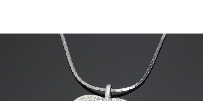 Dámsky náhrdelník so srdcovým kryštálikovým príveskom Swarovski