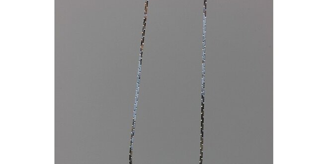 Dámsky modrý set - srdiečkové náušnice a retiazka s príveskom Swarovski