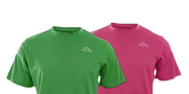 Set dvoch pánskych tričiek Kappa - fuchsiové, zelené