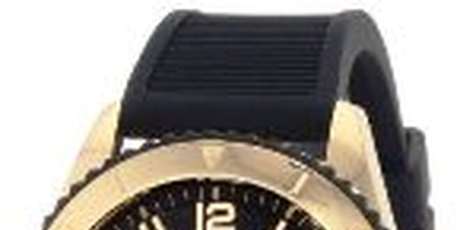 Dámske zlato-čierne náramkové hodinky Tommy Hilfiger