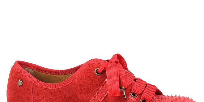 Dámske červené tenisky na platforme Cubanas Shoes