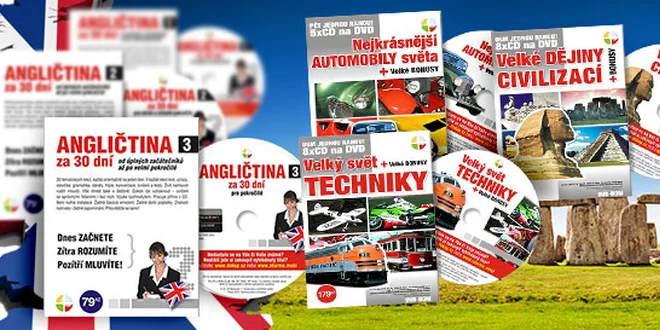 Nadupaný komplet 6x CD/DVD (verzia k stiahnutiu). Bohatá výuka celej angličtiny v pohodlí domova. K tomu gigantická kolekcia veľkých multimediálnych encyklopédií ako bonus pre chvíle odpočinku počas štúdia.