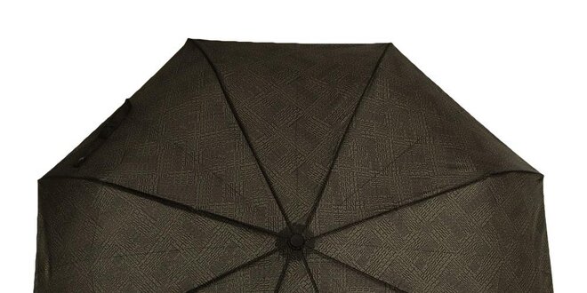 Pánsky skladací dáždnik s čiernym logom Ferré Milano