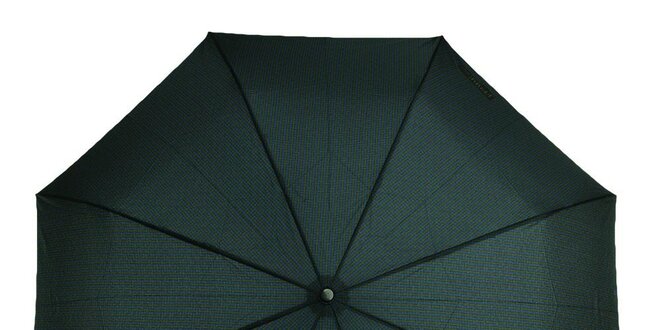 Pánsky vystreľovací dáždnik s modro-zeleným vzorom Ferré Milano
