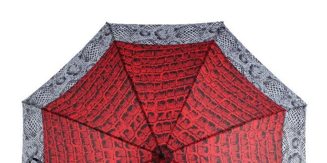 Dámsky dáždnik s červenou potlačou Ferré Milano