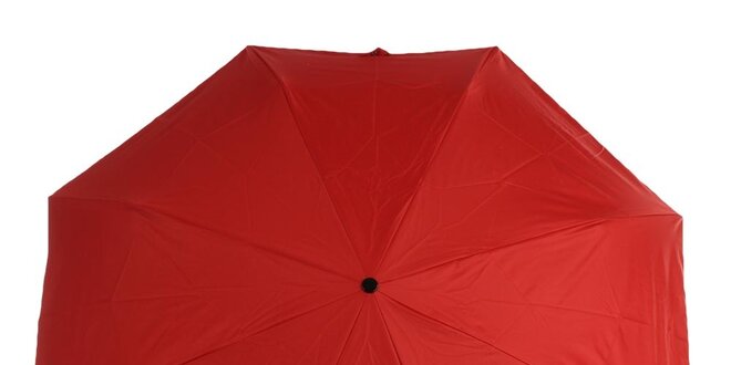Dámsky červeno-čierny skladací dáždnik Ferré Milano