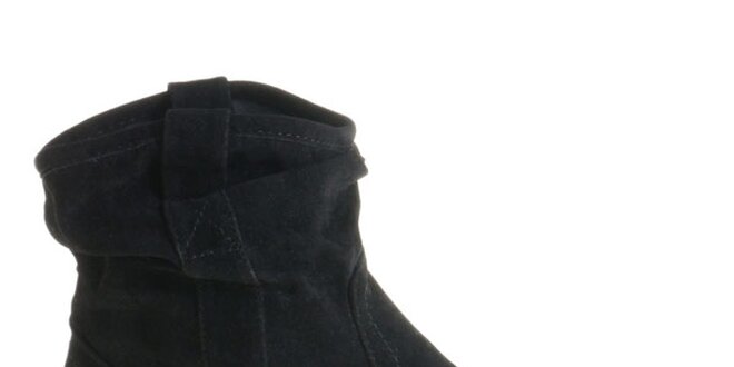 Dámske čierne kotníčkové topánky Maria Barcelo