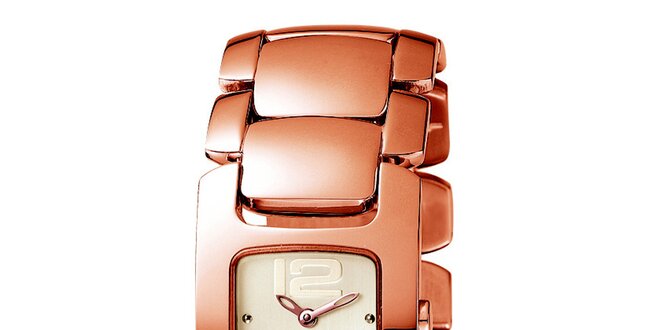 Dámske pozlátené hodinky v ružovozlatom odtieni Esprit