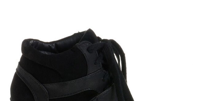 Dámske čierne topánky Maria Barcelo na vysokom podpätku